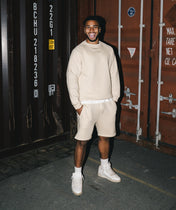 Athleisure Shorts - Crème
